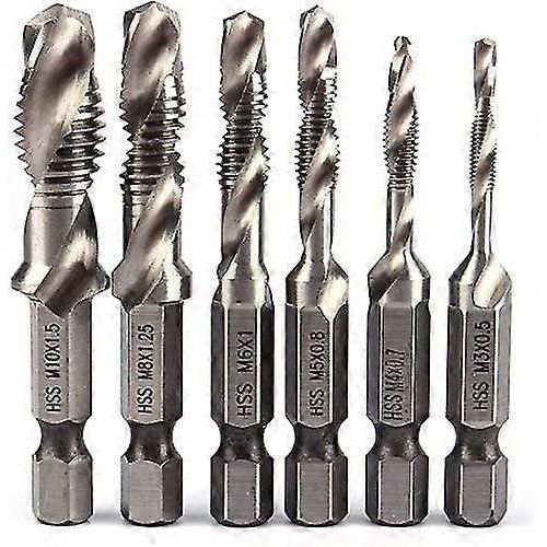 Trpans Hexagonaux 1/4  Hss Hex Tap M3 M4 M5 M6 M8 M10 Trpans De Forage  Robinet Mtrique (M3 + M4 + M5 + M6 + M8 + M10)