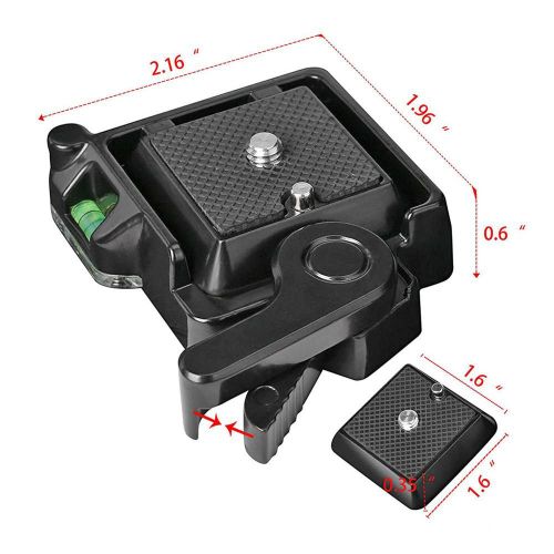 trpied de camscope monopode  tte sphrique, support de plaque  dgagement rapide pour camra DSLR, rsolvez et relchez la camra rapidement