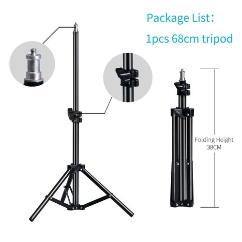Trpied de photographie 1/4,support de lumire  tte de vis pour tlphone,bton de Selfie,projecteur,flashs,clairage photographique,bote  lumire douce - Type 68cm