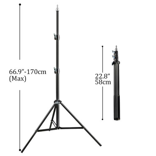 Trpied de photographie 1/4,support de lumire  tte de vis pour tlphone,bton de Selfie,projecteur,flashs,clairage photographique,bote  lumire douce - Type New 170cm