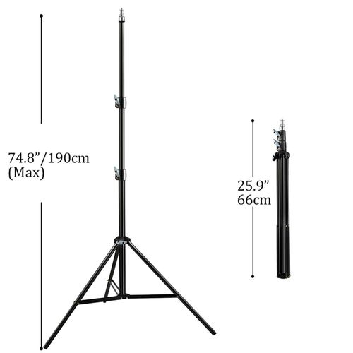 Trpied de photographie 1/4,support de lumire  tte de vis pour tlphone,bton de Selfie,projecteur,flashs,clairage photographique,bote  lumire douce - Type New 200cm