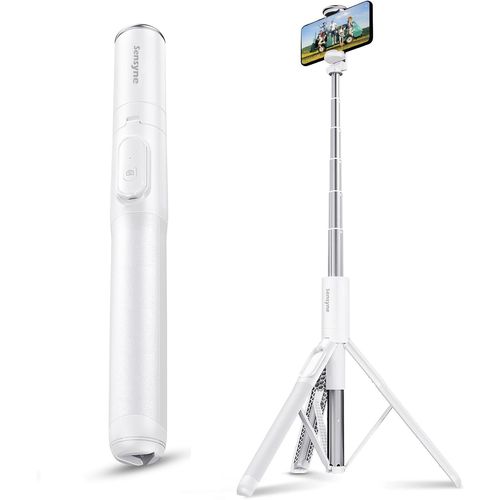 Trpied De Tlphone De 152,4 Cm,Lger Tout-En-Un Avec Tlcommande Sans Fil,Compatible Avec Tous Les Tlphones Portables Pour Selfie/Enregistrement Vido/Photo/Diffusion En Direct/Vlog