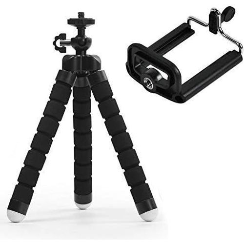 Trpied Portable Style Octopus, Flexible Support pour trpied Montant rglable pour Tout Smartphone Appareil Photo numrique et GoPro Camra avec Clip Universel