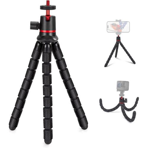 Trepied Smartphone Trepied Appareil Photo Mini Trpied Flexible Rotatif  360 Trpied Tlphone Portable Compatible avec Smartphones DSLR Gopro Camra