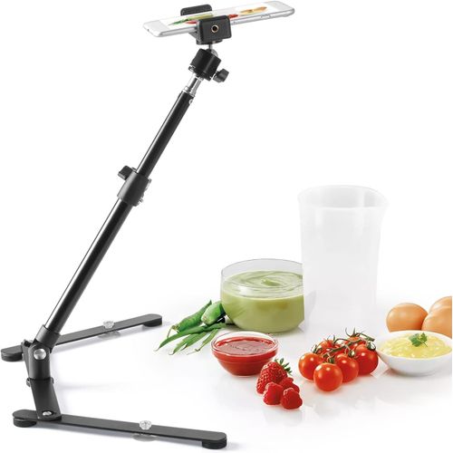 Trpieds,Support de tlphone Portable rglable,Support en Ligne d'enseignement de Table pour la Diffusion en Direct et la vido en Ligne,pour Dmo de Cuisine de Dessin,de Sketch.[S41]