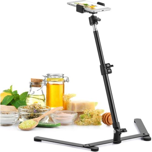 Trpieds,Support de tlphone Portable rglable,Support en Ligne d'enseignement de Table pour la Diffusion en Direct et la vido en Ligne,pour Dmo de Cuisine de Dessin,de Sketch.[S42]