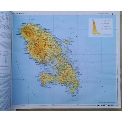 Trs Rare - Atlas Des Dpartements Franais D'outre-Mer. 2. La Martinique - Cnrs 1976 - 37 Cartes   de guy lasserre  Format Carte Plan 