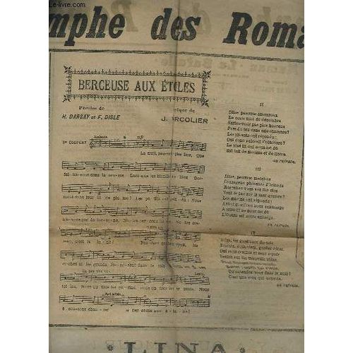 Triomphe Des Romances : Maman La Bataille + Regardez Vous + Triste Sort De L'ouvrier + Y A Qu'l'amour + Dors, Mon Gas ! + Le Zipholo + Jocelyn + Ah ! Ma P'tit' Lili + Garde Ta Soeur ...   de SABLON A. / VERCOLIER J.