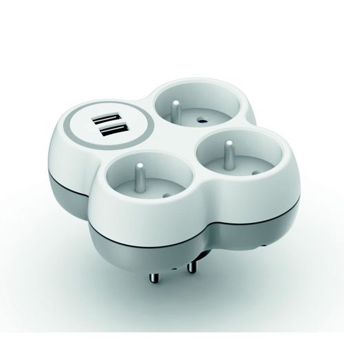 Multiprise Zenitech 16a + 2 Ports Usb