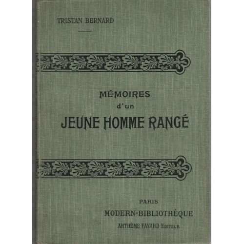 Memoires D'un Jeune Homme Range   de tristan bernard