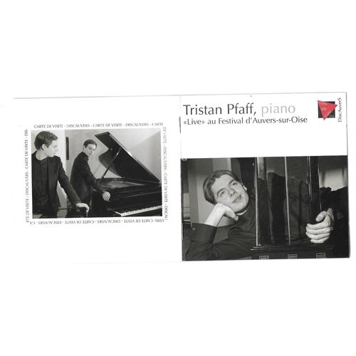 Tristan Pfaff (1985) Piano Yamaha : Jean Sbastien Bach & Alexander Siloti Prlude Wolfgang Amadeus Mozart 12 Variations Sur Ah Vous Dirai-Je Maman Mikhal Glinka Variations Sur Rouslan Et Ludmila - Debussy Srnade  La Poupe Johann Strauss Fils Soire De Vienne Riccardo Pick-Mangiagalli 2 Lunaires Opus 33 Colloque Au Clair De Lune La Danse D'olaf Franz Liszt Rhapsodie Hongroise N13