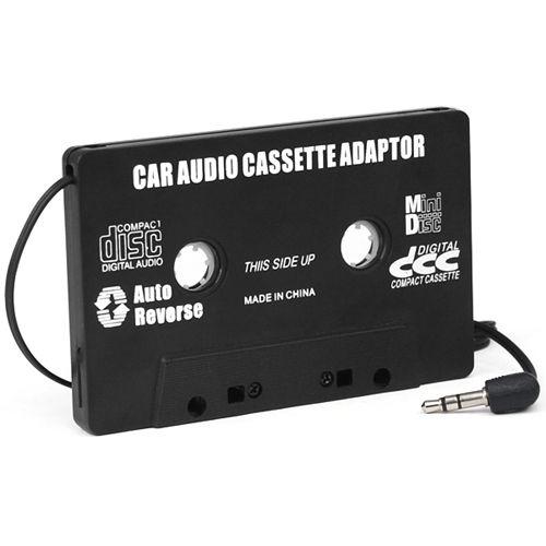 Trixes Adaptateur Cassette Autoradio Pour Mp3, Ipod Nano, Md, Iphone - Noir