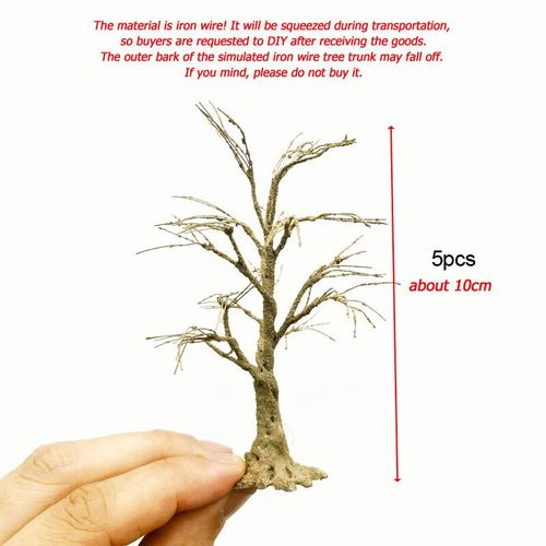 Tronc D'arbre En Fil Mtallique Fait  La Main,Matriel De Simulation,Modle D'arbre L'inventaire,Disposition De Train,Excutif,10cm,15cm,18cm,23cm,28cm - Type 10cm Trunk 5pcs