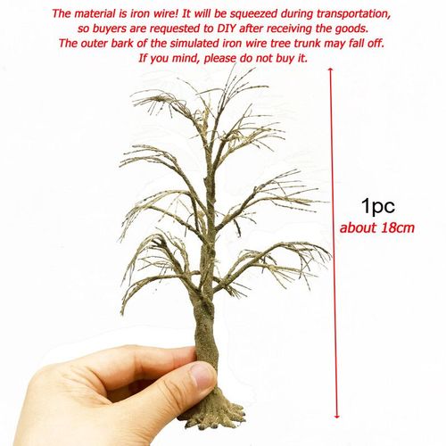 Tronc D'arbre En Fil Mtallique Fait  La Main,Matriel De Simulation,Modle D'arbre L'inventaire,Disposition De Train,Excutif,10cm,15cm,18cm,23cm,28cm - Type 18cm Trunk 1pc
