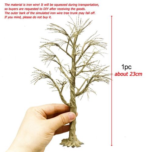 Tronc D'arbre En Fil Mtallique Fait  La Main,Matriel De Simulation,Modle D'arbre L'inventaire,Disposition De Train,Excutif,10cm,15cm,18cm,23cm,28cm - Type 23cm Trunk 1pc