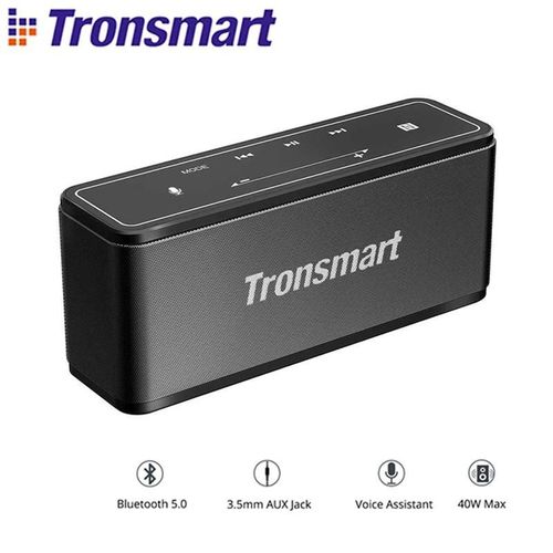 Tronsmart Mega haut-parleur Bluetooth d'origine 40W haut-parleur Portable avec barre de son  commande tactile prise en charge Assistant vocal, NFC, MicroSD Black Mega