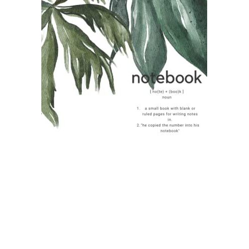 Tropical Palm Trees Compact Softcover Lay-Flat Notebook, 6