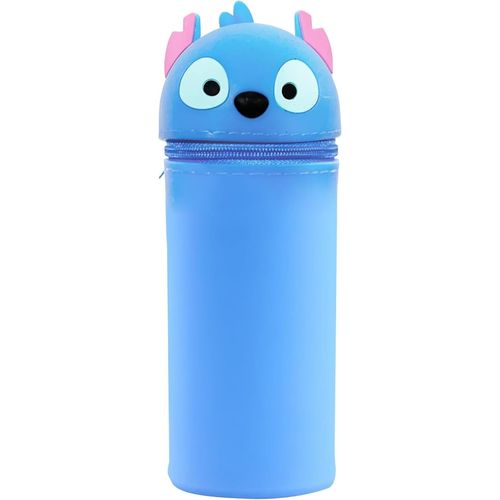 Trousse 2 En 1 En Silicone Souple, Trousse  Crayons Avec Fermeture clair, Trousse  Crayons, Trousse  Crayons De Dessin Anim, Trousse  Crayons, Grande Capacit, Stil - E, A