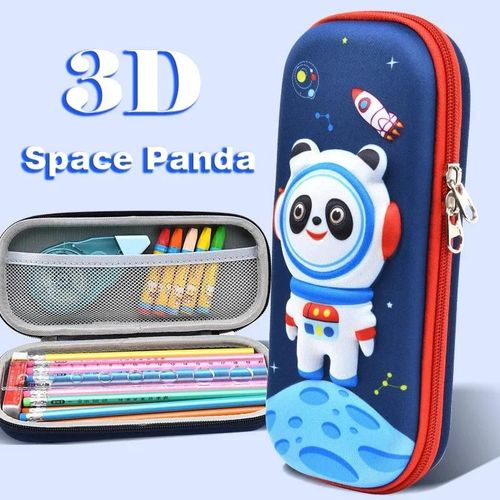 Trousse  Crayons 3d De Grande Capacit,Sac Kawaii,Bote  Stylos Mignonnes,Fournitures De Retour  L'cole,Coren,Japonais - Type Space Panda #C