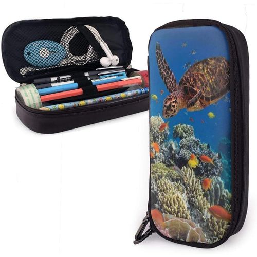 Trousse  Crayons Colore En Forme De Poisson Et De Tortue, Grande Capacit, Trousse  Crayons Avec Grand Espace De Rangement Pour Garons Filles cole Et Bureau
