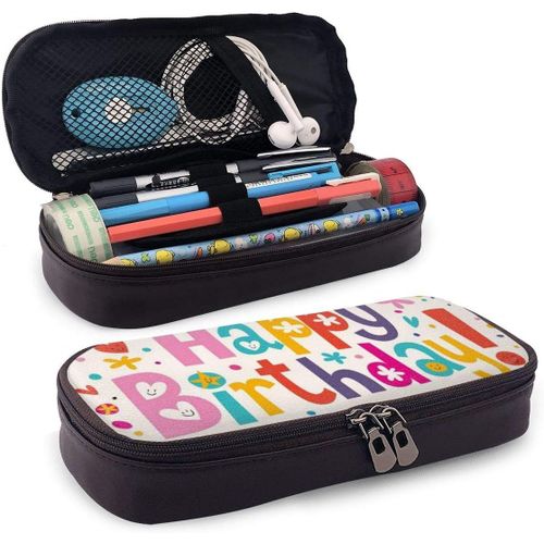 Fournitures De Bureau criture Trousses Yellow Daisy Flowers Pencil Case Holder Large Capacity Pencil Pouch Stationery Organizer With Zipper For School Office,Multifunction Cosmetic Makeup Bag