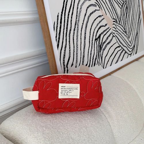 Trousse  Crayons De Style Lapin Mignon,Sac De Rangement Portable,Haute Capacit,Fournitures Scolaires,Mode,Simplicit,Ins - Type L Red