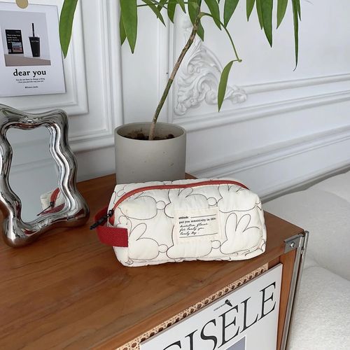 Trousse  Crayons De Style Lapin Mignon,Sac De Rangement Portable,Haute Capacit,Fournitures Scolaires,Mode,Simplicit,Ins - Type L White