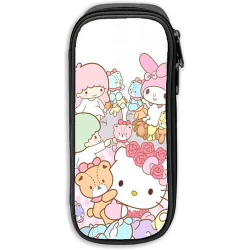 Trousse  Crayons Hello Kitty De Grande Capacit Avec Fermeture clair Durable Pour L'cole Et Le Bureau