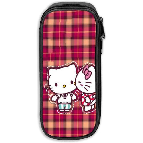 Trousse  Crayons Hello Kitty De Grande Capacit Avec Fermeture clair Durable Pour L'cole Et Le Bureau