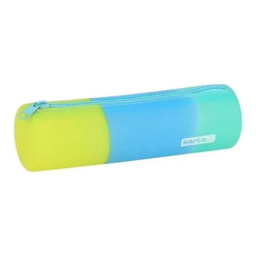 Trousse D\'colier Cylindrique Safta Bleu Vert Jaune (20 X 5 X 5 Cm)