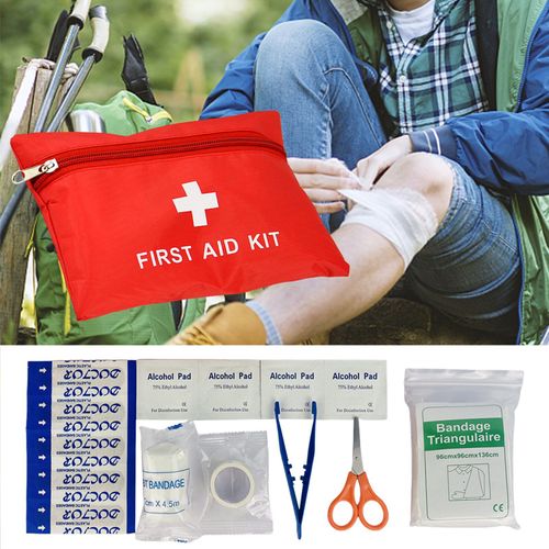 Pochette Medicaments Voyage Lot De 2 Sacs De Premiers Secours Pour Voyage, Sac Médical Vide Pour Camping, Randonnée, Voyage, Maison, Voiture, Bureau, Urgence Trousse Isotherme Medicament