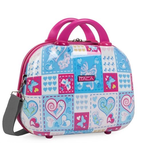 Trousse De Toilette En Polycarbonate  Grand Transport Rigide, Trousse De Toilette. Fermeture  Glissire. Plusieurs Compartiments. Double Poigne Et Bande  Bandoulire. Miroir Intrieur 702335