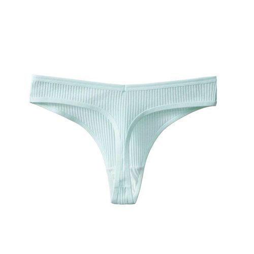 Trowbridge-Culotte Sexy En Coton Pour Femme,Sous-Vtements Fminins,Lingerie Raye,G-String,Simple,Confortable,Caleon De Dehors,Vente - Type Light Green-Xl
