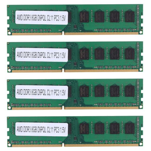 Tsulyn 4X Mmoire de Bureau Ram 8Gb Ddr3 1600Mhz Dimm Seulement pour Amd F2 M2 Ordinateur Pc