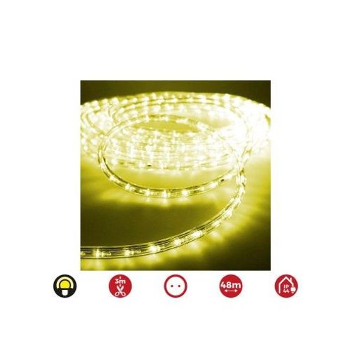 Tube Led Flexible 2 Voies Multifonction 48m 36 Leds/M Jaune (Ip44 Intrieur-Extrieur) Edm