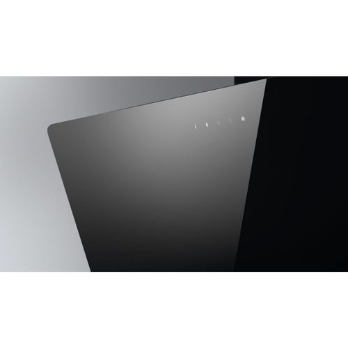 Hotte Chemine coude Turboair VIVACE BL/A/90 - Verre noir/noir