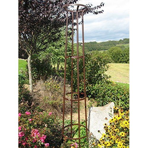 Tuteur Colonne Fer Vieilli - 44x200 Cm - Acier poxy