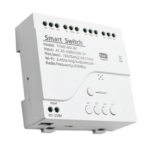 Tuya Smart Wifi Moteur Commutateur Module Rf 433 Radio Tlcommande 4ch Inching Relay compatible Alexa Google