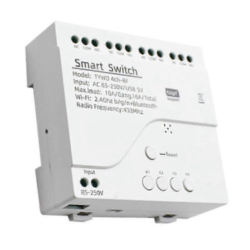 Tuya Smart Wifi Moteur Interrupteur Module RF 433 Radio Tlcommande 4CH Inching Relais pour Alexa Google