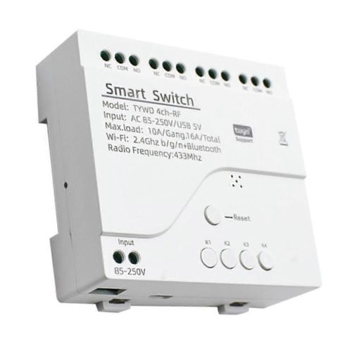 Tuya Smart Wifi Moteur Interrupteur Module RF 433 Radio Tlcommande 4CH Inching Relais pour Google Home