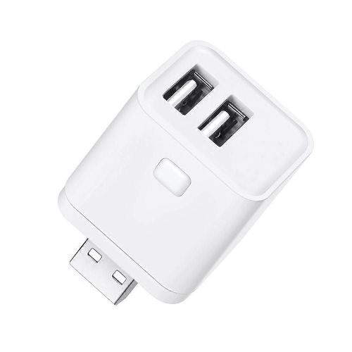 Tuya zigbee adaptateur micro-USB interrupteur 2 gangs Mini adaptateur dalimentation USB APP commande vocale pour Alexa