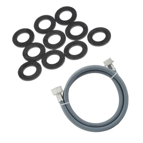 Tuyau d'arrive d'eau universel livr avec les joints 20/27 avec raccords droits (L500mm 3/4 F x 3/4 M) Lave-linge (3666356332997 )