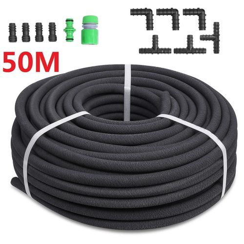 Tuyau D'irrigation Goutte  Goutte De Jardin, 50m, Tuyau Perl Avec Accessoire