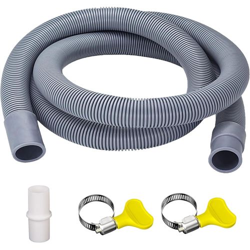 Tuyau de vidange de machine  laver de 1 m avec connecteur de support et pince d'extension de tuyau de vidange pour machine  laver,sche-linge,lave-vaisselle