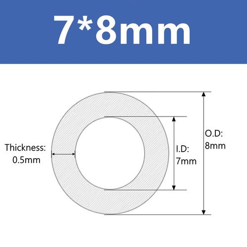 Tuyau En Silicone De Qualit Alimentaire,Tube En Caoutchouc Transparent Id 5 6 7 8 9 10mm,Rsistant  La Temprature,Non Toxique,Qualit Industrielle,1/5/10 Mtres - Type 7mm X 8mm-5 Meters