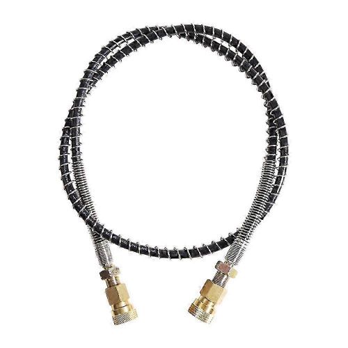 Tuyau haute pression avec ressort enroul, 100 cm de long, pour pompe de remplissage d'air PCP Pneumatics, tuyau en nylon noir, dition 0709