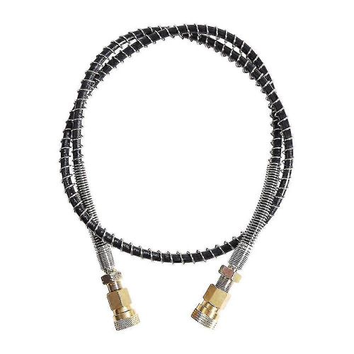 Tuyau Haute Pression Avec Ressort Envelopp De 100cm De Long Pcp Pompe De Remplissage DAir Nylon Black Hos