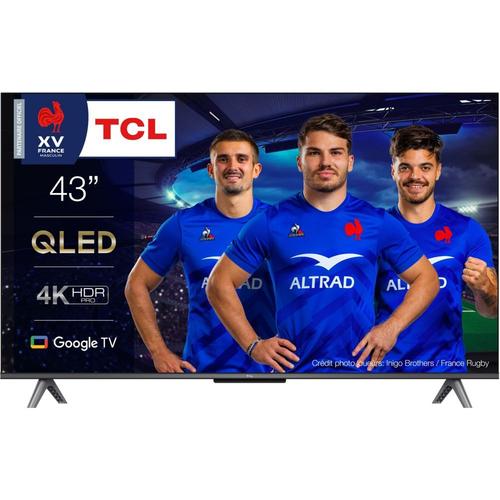 TV 43' TCL 43C645 4K QLED avec Google TV Game Master