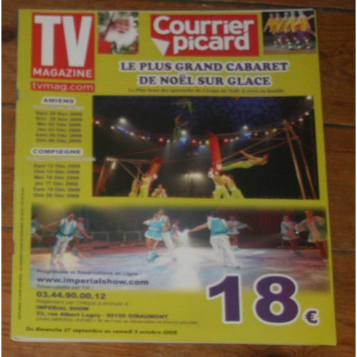 Tv Le Courrier Picard Plus Belle La Vie 3p/ Laurent Gerra 2p/ Cauet 1/2p/ Patrick Sebastien 1p/ Clara Morgane 1/3p/ Cecile De Menibus 1/3p/ Francois Cluzet 1p/ Ruquier Michael Gregorio 1.5p/  20574