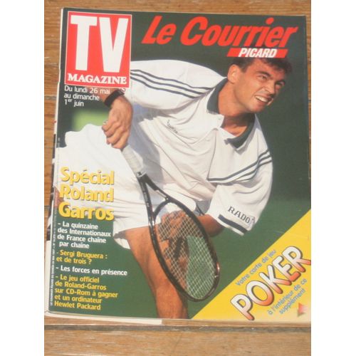 Tv Le Courrier Picard Tennis Sergi Bruguera 1p/ Roland Garros 2p/ Bernard Giraudeau Elisabeth Vitali 1/3p/ Hugues Aufray 1/2p/ Articles Photos Ophelie Winter, Souad Amidou, Matthew Modine , Julie Delpy 16275